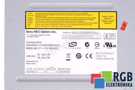 DDU1615 SONY AVERIADO - PARA PIEZAS
