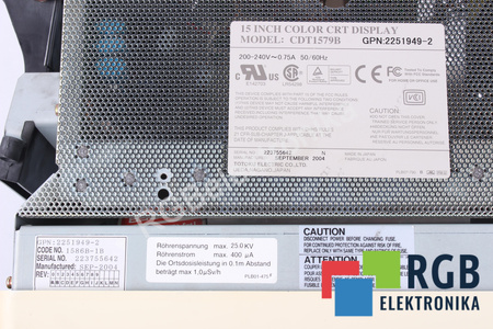 CDT1579B TOTOKU ELECTRIC 15" PARA LOGIQ 400 PRO SERIES