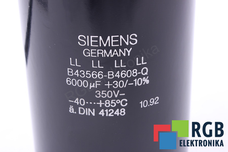CONDENSADOR B43566-B4608-Q SIEMENS 6000UF, 350VDC