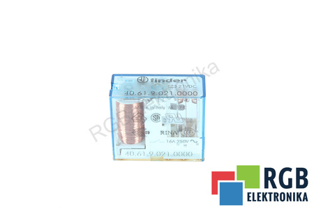 40.61.9.021.0000 FINDER 21VDC 250V, 16A RELÉ