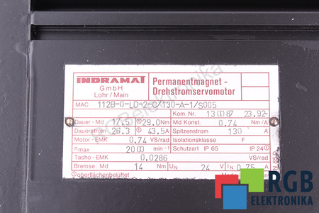 MAC112B-0-LD-2-C/130-A-1/S005 INDRAMAT